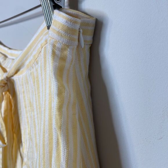 CeCe Yellow Striped Skirt Size 8 - Picture 4 of 8